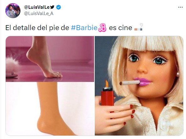 meme del pie de barbie 