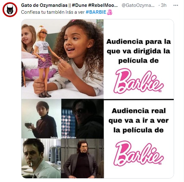 meme de las personas que verán barbie