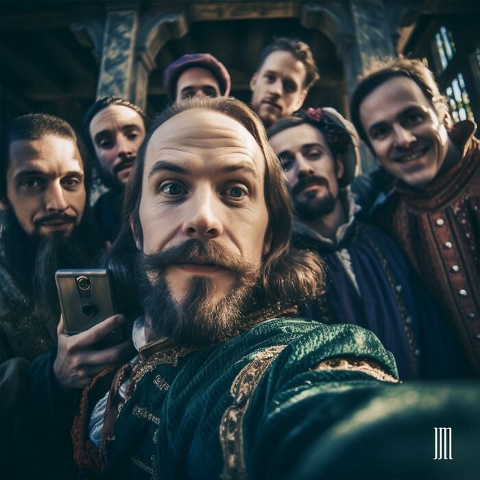 Selfie segun IA de William Shakespeare
