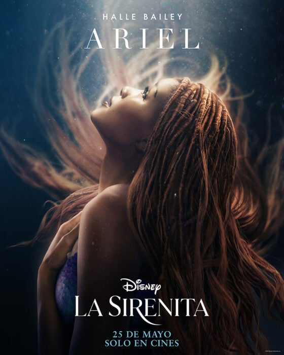 póster oficial de ariel en la sirenita live action 