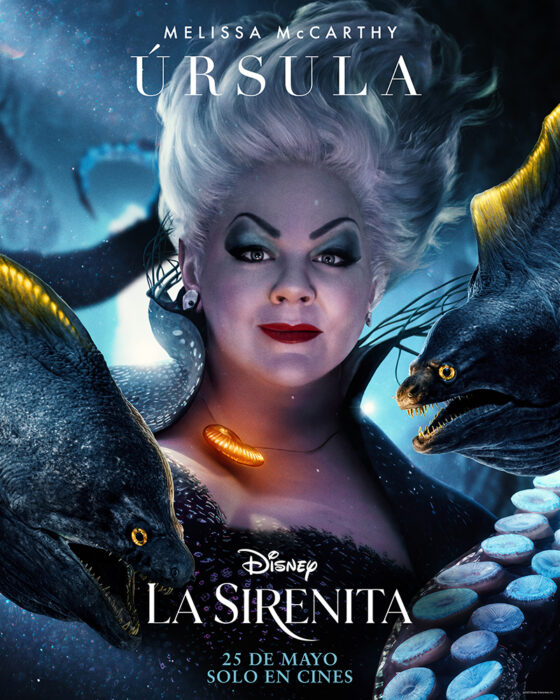 Póster oficial del personaje de Úrsula en el liveaction de La Sirenita 