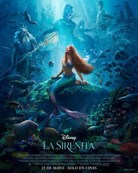 Official poster for the little mermaid live-action
