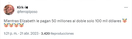 captura de pantalla sobre los sueldos que le pagan a Elizabeth Olsen vs lo que le pagan a su doble 