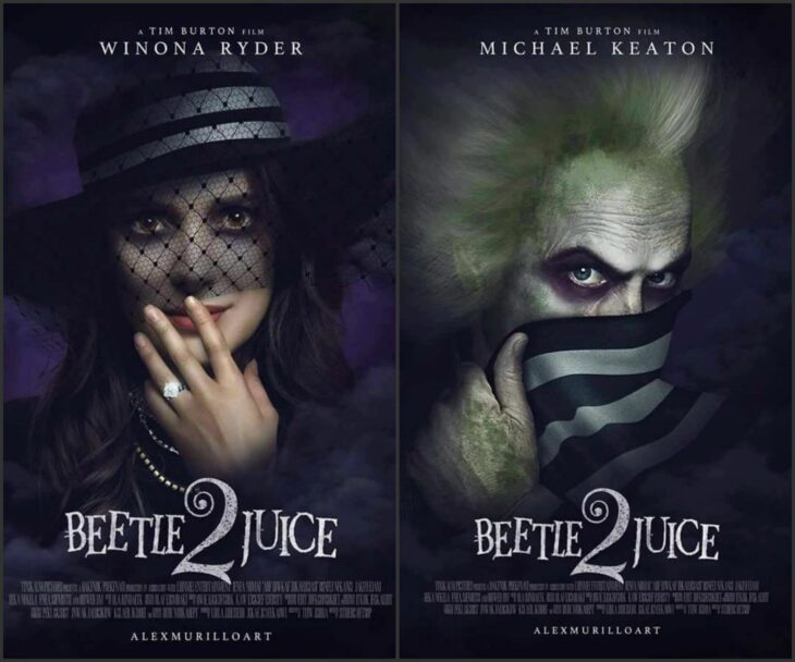 pósters oficiales de la nueva cinta de Beetlejuice 2