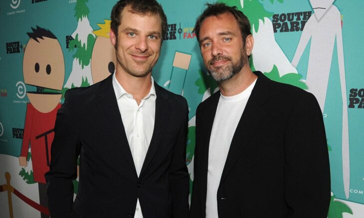 Trey Parker y Matt Stone escritores de South Park 