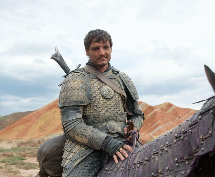 Pedro Pascal en la Gran Muralla