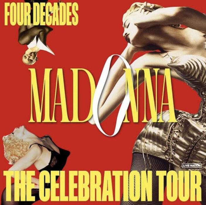 flyer del tour de madonna