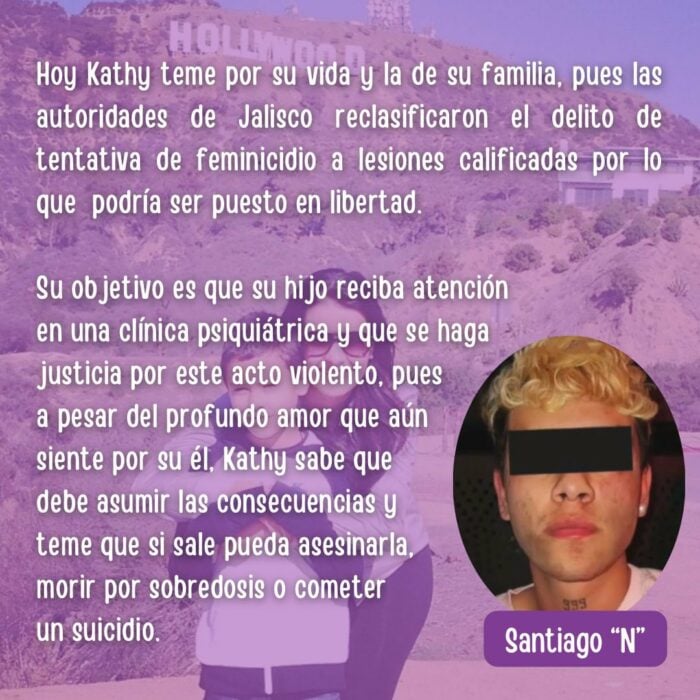 imagen de explicación del ataque que sufrió Katia Rodriguez