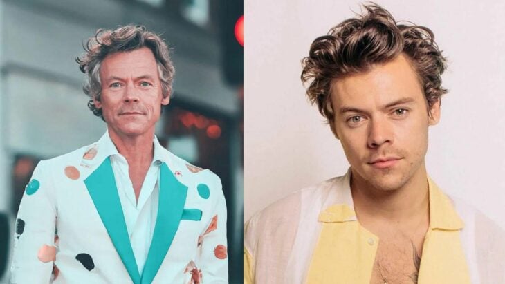 Harry Styles comparación viejo y joven 