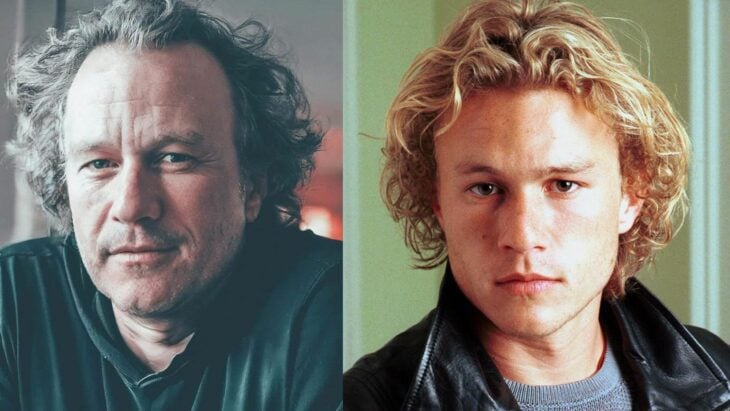 Heath Ledger comparación viejo y joven 