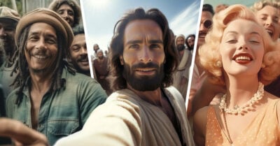IA muestra cómo serían las selfies de personajes icónicos del pasado
