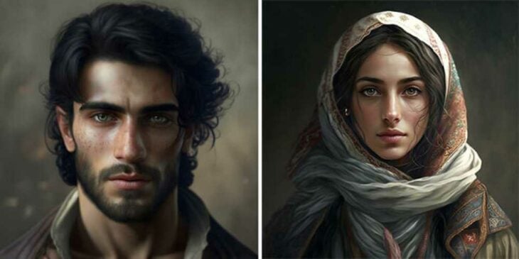 estándar de belleza del hombre y la mujer de Siria según la inteligencia artificial 
