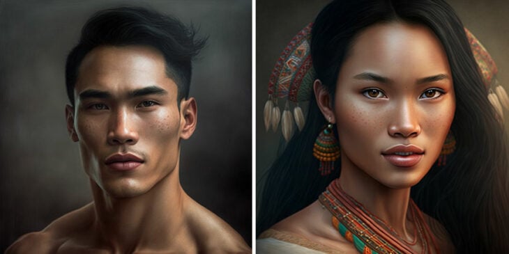 estándar de belleza del hombre y la mujer de Filipinas según la inteligencia artificial 