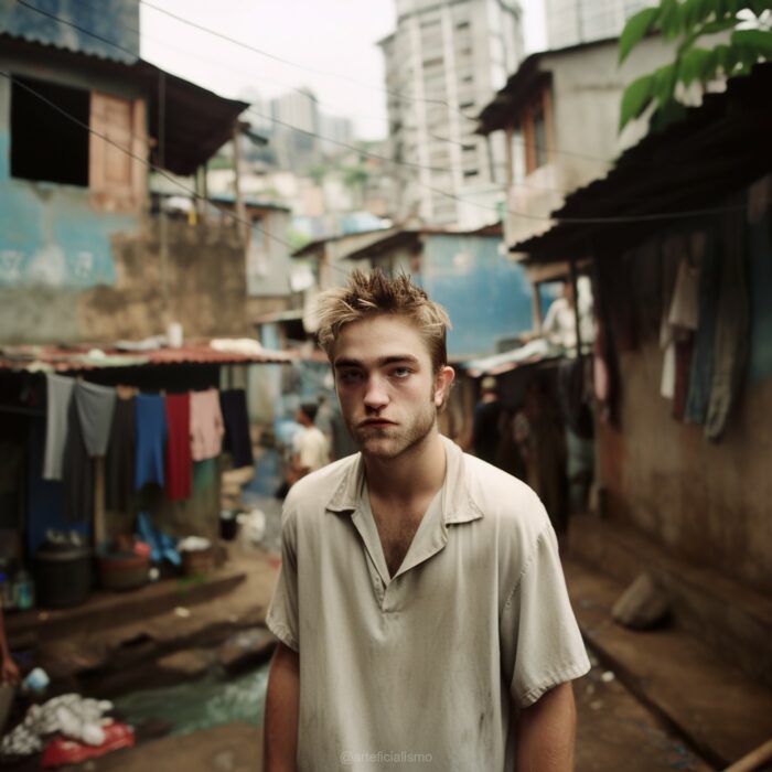 Imagen que muestra a Robert Pattinson en calles marginadas de Cuba creada con Inteligencia Artificial