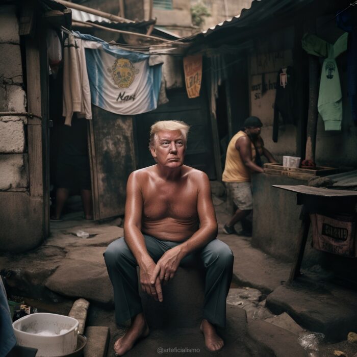 Imagen que muestra a Donald Trump en calles marginadas de Cuba creada con Inteligencia Artificial