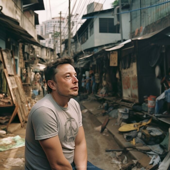 Imagen que muestra a Elon Musk en calles marginadas de Cuba creada con Inteligencia Artificial