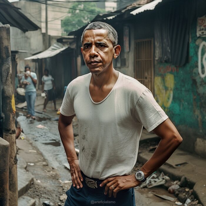 Imagen que muestra a Barack Obama en calles marginadas de Cuba creada con Inteligencia Artificial
