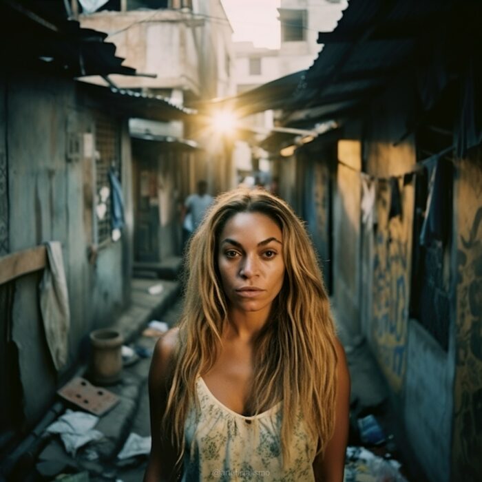 Imagen de Beyoncé en calles marginadas de Cuba creada con Inteligencia Artificial 