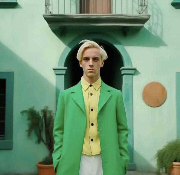 Draco; IA muestra a personajes de Harry Potter en una película de Wes Anderson 