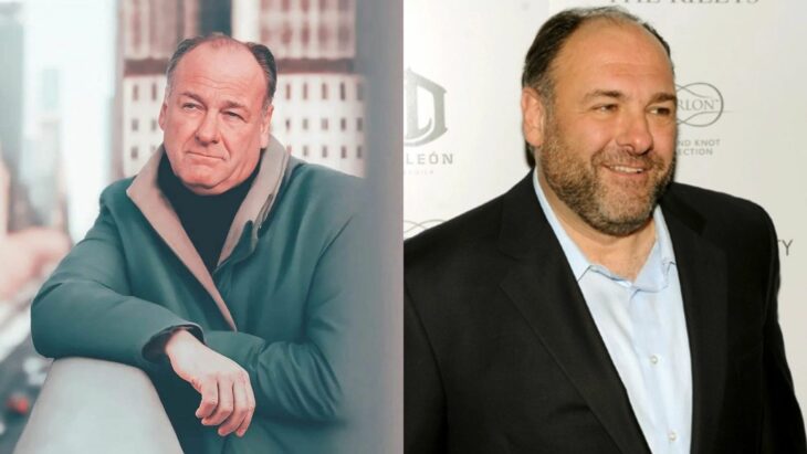 James Gandolfini comparación viejo y joven 