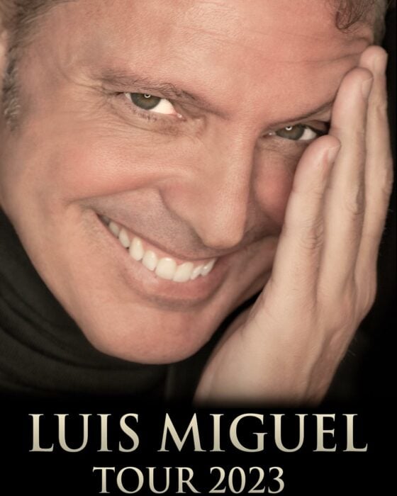 Imagen del cantante Luis Miguel anunciando su gira 2023