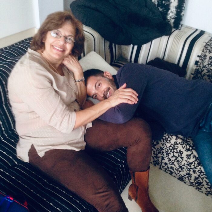 Fer del Solar con su mamá