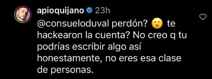 Tuit sobre Federica Quijano y perros rescatados