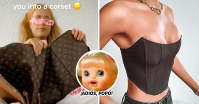 Terminó con su novio y se hizo un corsé con un costoso bolso que él le regaló