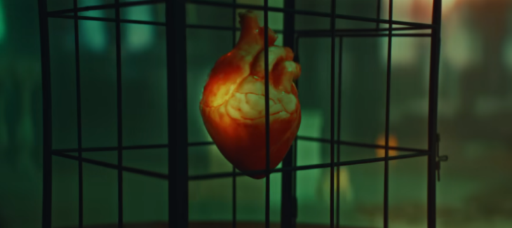 un corazón encerrado en una jaula