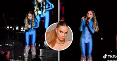 Belinda es ovacionada por defender a una fan que era agredida en su concierto