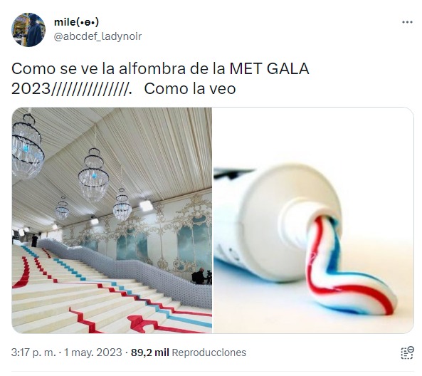 meme de alfombra de la met