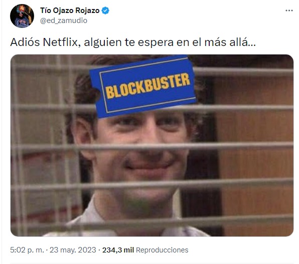 meme por netflix de blockbuster 