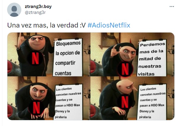 meme del villano favorito como netflix 