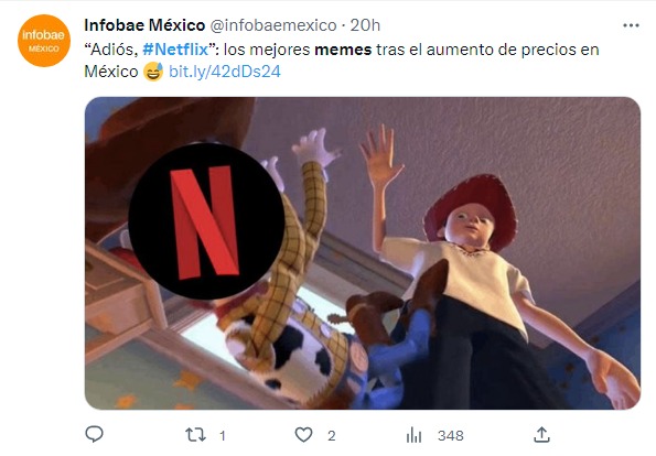 meme no te quiero ver nunca mas por netflix 