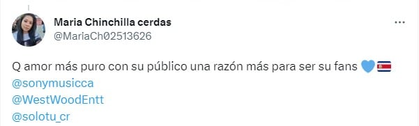 captura de pantalla de un comentario en Twitter con respecto al concierto de Carlos Rivera en Torreón 