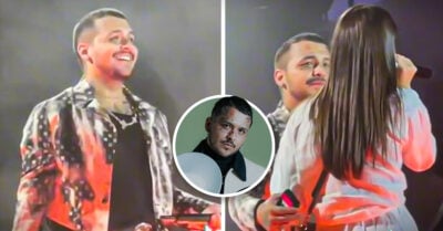 Christian Nodal canta con una fan en pleno concierto y queda cautivado