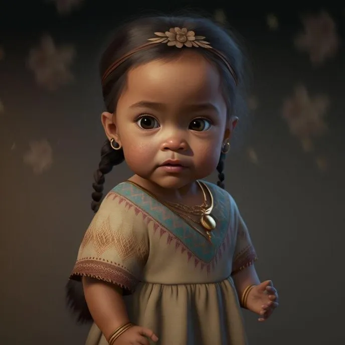Princesas Disney como bebés por una IA