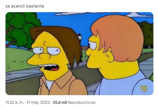 meme de dos personajes de Los Simpsons con respecto a la barbie de Margot Robbie 