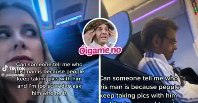 Mujer viaja junto a Eugenio Derbez y le pide ayuda para saber quién era él