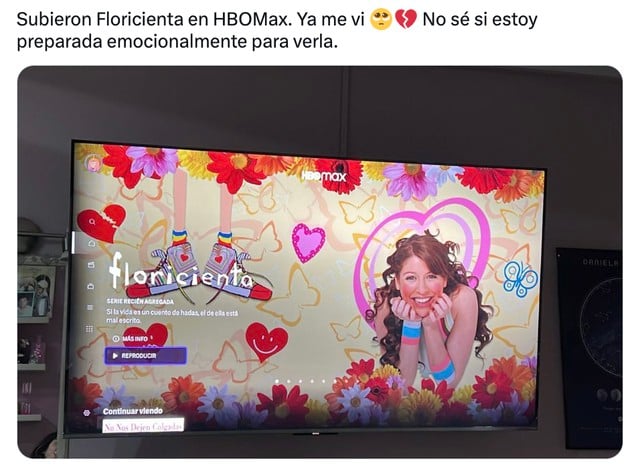 meme sobre Floricienta en HBO Max 