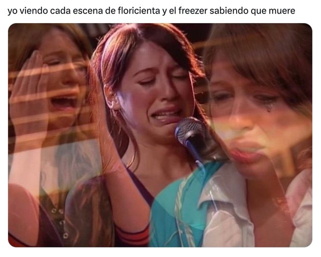 meme sobre Floricienta diciendo que freezer muere 