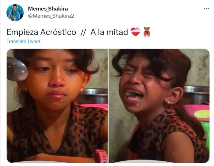 Meme al video Acrónimo de Shakira 