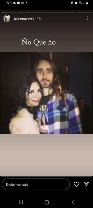 prueba de que Martha Higareda conoce a Jared Leto 