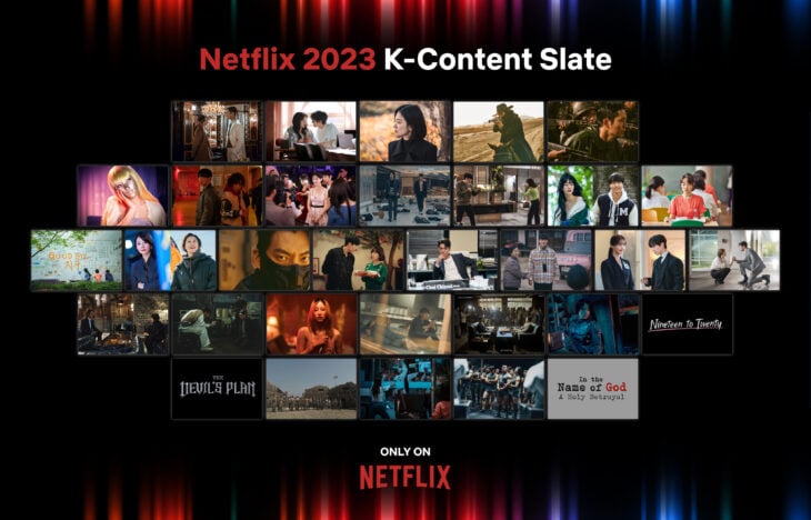 imagen que muestra el catálogo coreano de la plataforma de Netflix 