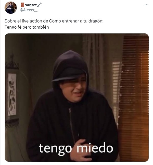 meme de Josh Peck sobre el live action de la película Cómo entrenar a tu dragón 