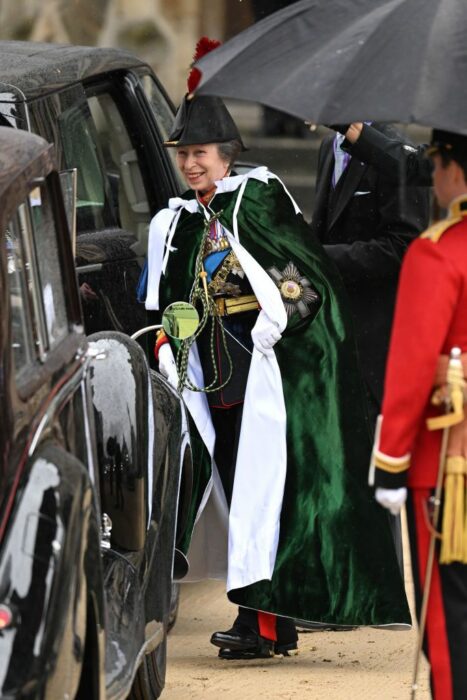 Ana de Inglaterra en la coronación del rey carlos iii 