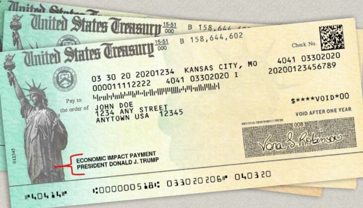 imágenes de cheques de los Estados Unidos