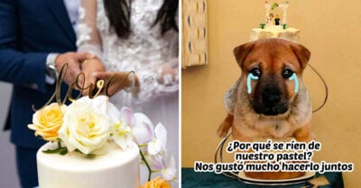 Novios presumen orgullosos su pastel de bodas “barato” y los critican