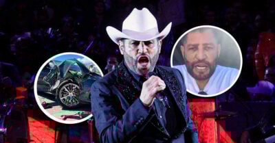 Pancho Barraza sufre un terrible accidente; el auto quedó destrozado