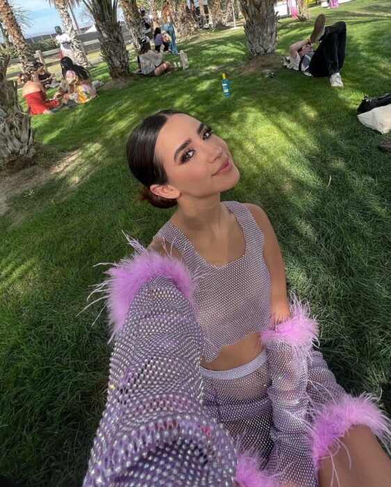 Tammy Parra sitting in a garden 